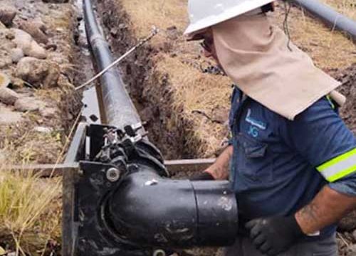 Tubería y soldadura de codos